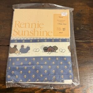 VNTG Rennie Sunshine Hens #837 Blue Chickens Country Kitchen 2 Tier Set - NEW